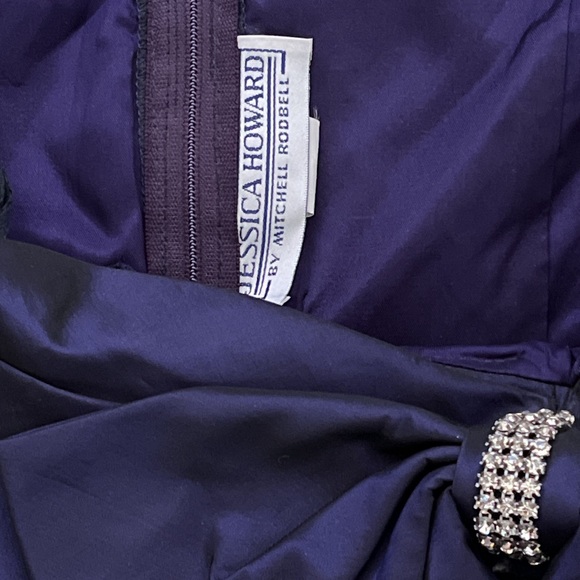 NWT VINTAGE JESSICA HOWARD BY MITCHELL RODBELL “LACE” Sz 8 Purple Dress Made USA - Picture 3 of 6